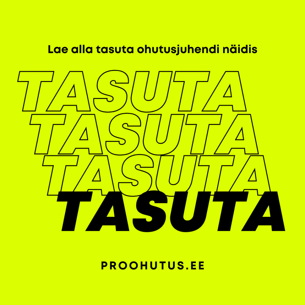 tasuta ohutusjuhendi näidis