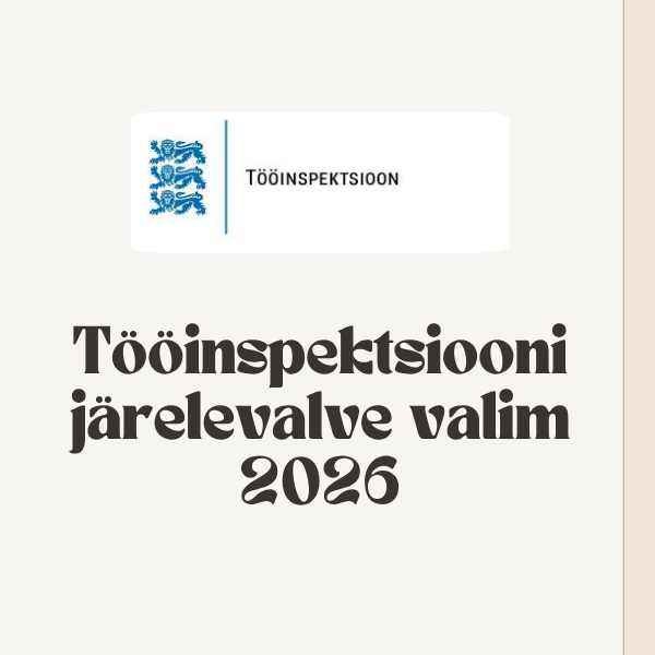 Tööinspektsiooni järelevalve valim 2026