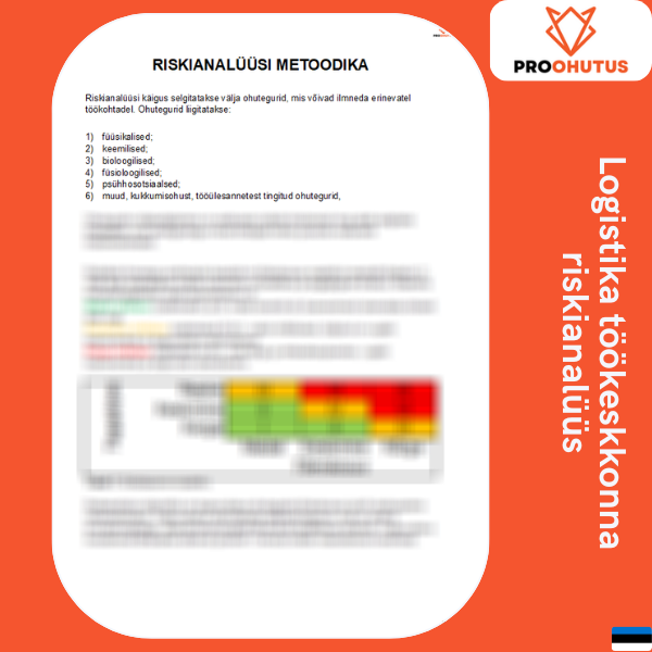 511 Laonduse ja logistika töökeskkonna riskianalüüs 3 511 Laonduse ja logistika töökeskkonna riskianalüüs - Image 3
